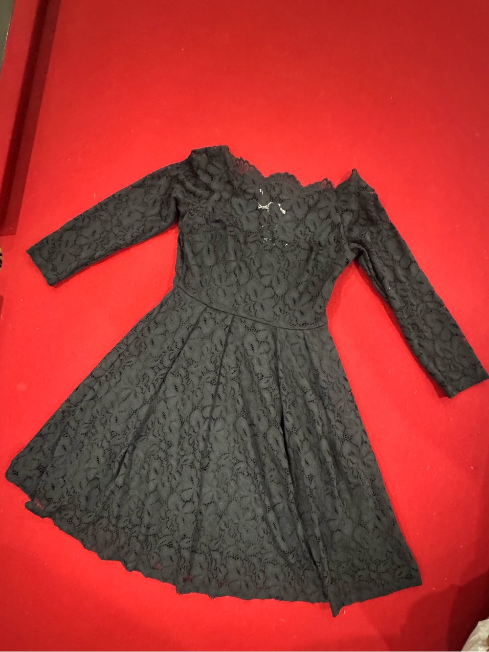 MISSMAY Vintage Floral Lace Swing Cocktail Dress Style # Y 3533 Size M